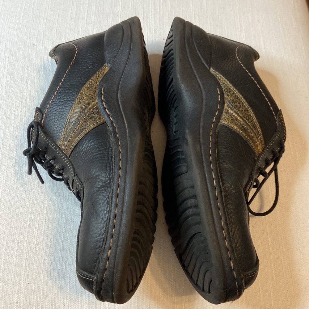 Clarks Leather Tie Up Oxfords Shoes Mens Sz 7 - Picture 3 of 5